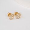 Diamond Hamsa Stud Earrings - Image 5