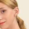 Diamond Hamsa Stud Earrings - Image 6