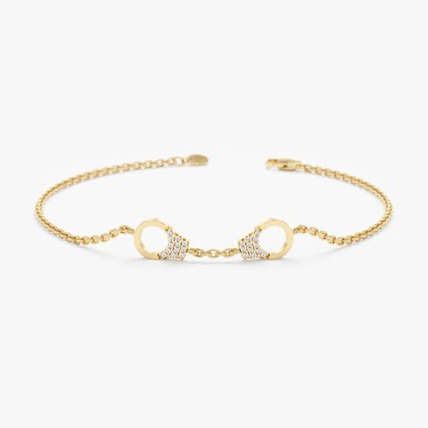 Diamond Handcuff Bracelet