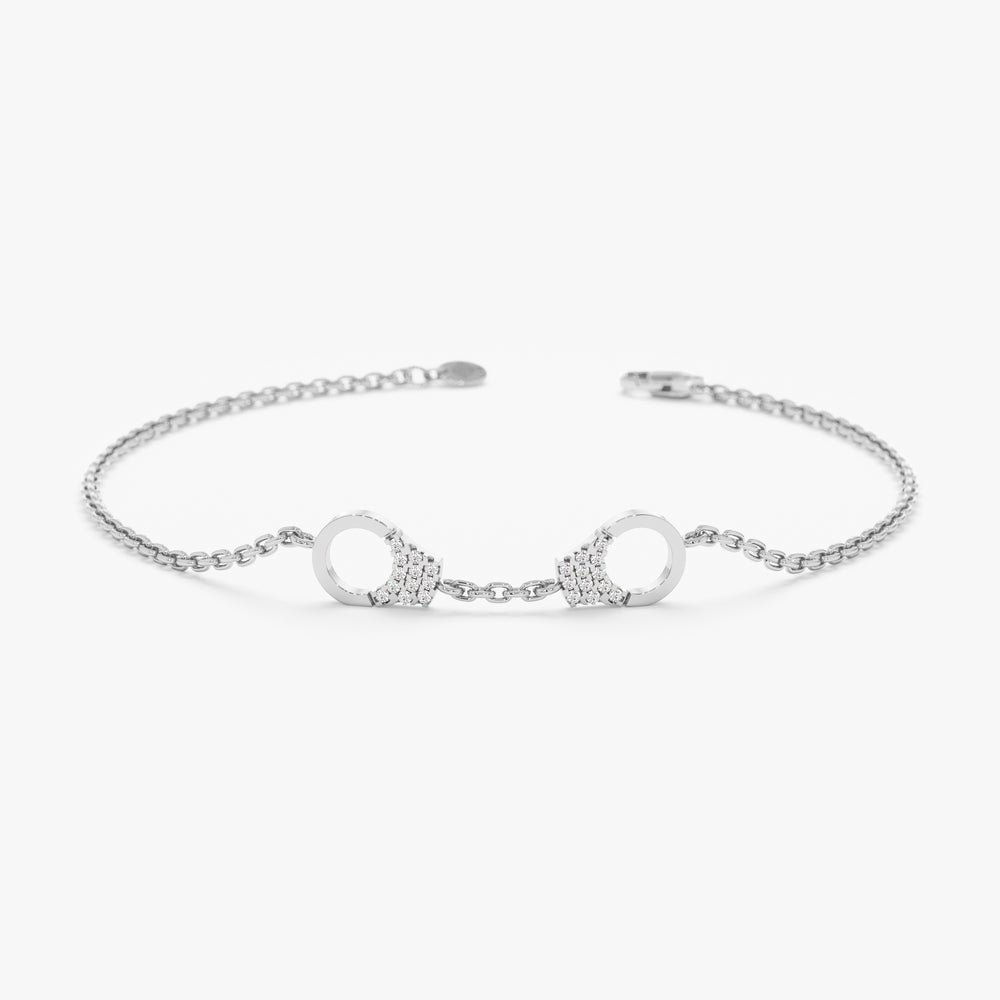 Diamond Handcuff Bracelet - Image 2