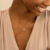 Diamond Heart Initials Necklace - Image 4