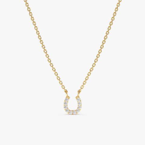 Diamond Horseshoe Necklace