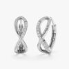 Diamond Infinity Hoop Earrings - Image 2