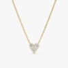 Diamond Inlay Heart Necklace