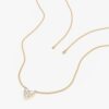 Diamond Inlay Heart Necklace - Image 3