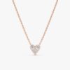 Diamond Inlay Heart Necklace - Image 4