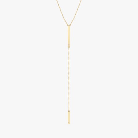 Diamond Lariat Bar Necklace