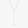 Diamond Lariat Bar Necklace - Image 2
