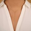 Diamond Lariat Bar Necklace - Image 3