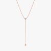 Diamond Lariat Bar Necklace - Image 4