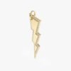 Diamond lightning bolt charm in a bold, modern silhouette