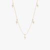 Diamond Lightning Bolt Drop Necklace