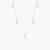 Diamond Lightning Bolt Drop Necklace - Image 2