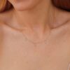 Diamond Lightning Bolt Drop Necklace - Image 4