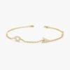Diamond LOVE Bracelet In 925 Sterling Silver