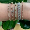 Diamond Love Link Bracelet - Image 2