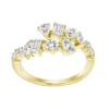 Gold plated 925 sterling silver ring with polished finish
