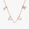Diamond Name Station Necklace - Image 3