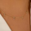 Diamond Name Station Necklace - Image 5
