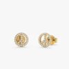 Diamond Peace Sign Studs - Image 3