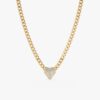 Diamond Puffer Heart Cuban Chain