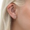 Diamond Rose Studs - Image 3