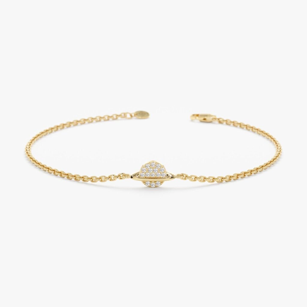 Diamond Saturn Bracelet