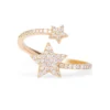 Diamond Shooting Star Wrap Ring