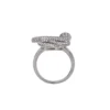Diamond Silver Snake Ring | Tiny Snake Ring | Serpent Ring - Image 2