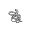 Diamond Silver Snake Ring | Tiny Snake Ring | Serpent Ring - Image 3