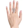 Diamond Silver Snake Ring | Tiny Snake Ring | Serpent Ring - Image 4