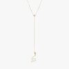Diamond Snake Lariat Necklace