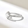 925 Sterling Silver Diamond Snowflake Engagement Ring - Image 4