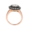 925 sterling silver ring with thick gold plating finish