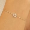 Diamond Star of David Bracelet - Image 3