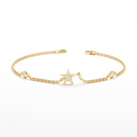 Diamond Star Station Bracelet