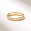 Slim 3.00 mm wedding band with radiant starburst detailing