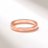 Sterling silver wedding band with 0.05 ct of Premium CZ Diamond