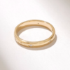 Celestial-inspired sterling silver wedding band with sparkling stones