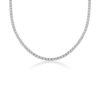 925 Sterling Silver tennis necklace with continuous diamond-inspired sparkle