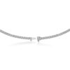 925 Sterling Silver Diamond Tennis Necklace - Image 4