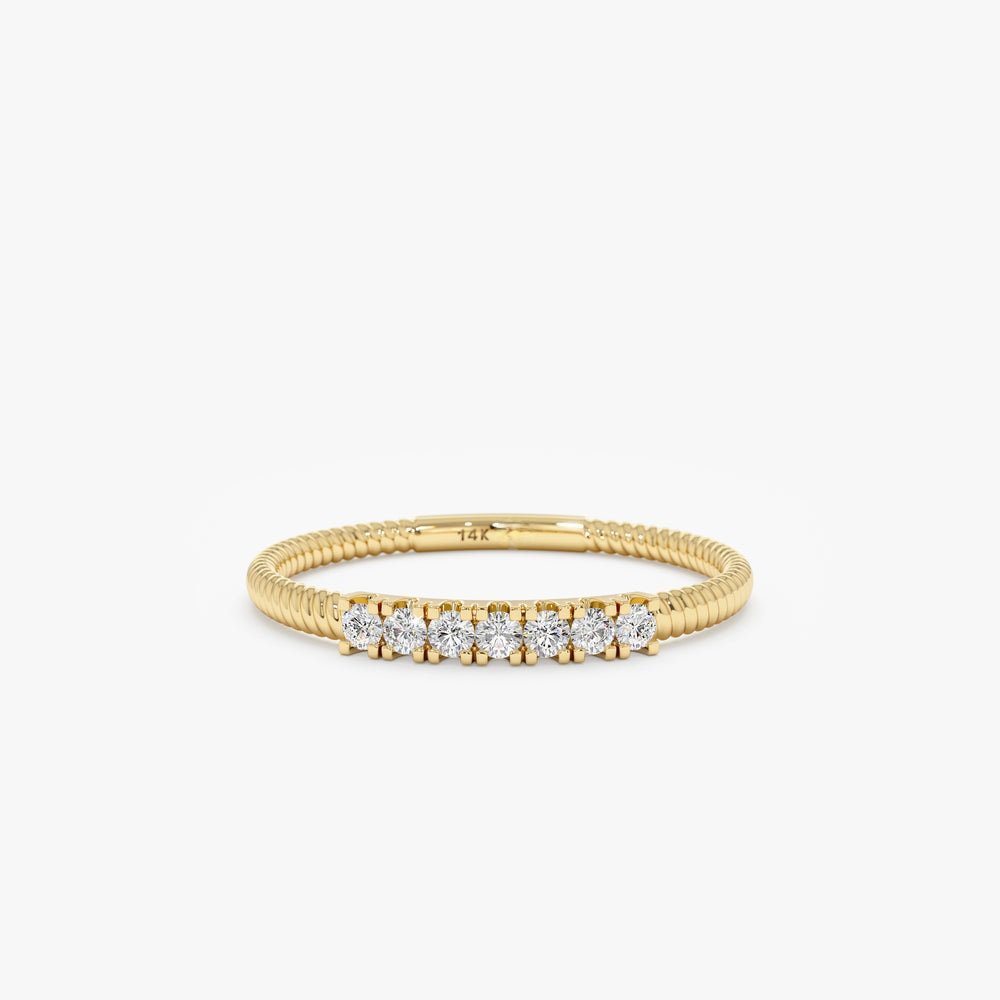 Diamond Textured Rope Band