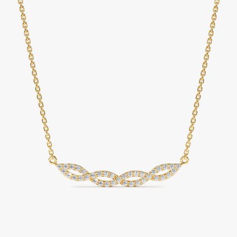 Diamond Twist Necklace