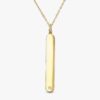 Diamond Vertical Tag Necklace