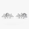 Diamond Vine Ear Climbers Studs - Image 2