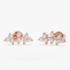 Diamond Vine Ear Climbers Studs - Image 5