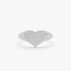 Diamonds Heart Signet Ring - Image 3