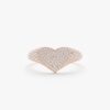 Diamonds Heart Signet Ring - Image 4