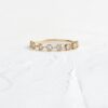 Sterling silver ring with premium CZ diamond pave accents