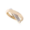 Double Crisscross 925 Sterling Silver And Diamond Ring - Image 3